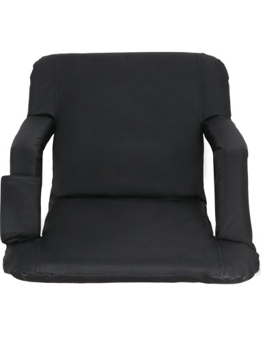 Silla de Estadio Plegable Smartxchoices Acolchada Negra 20.5"