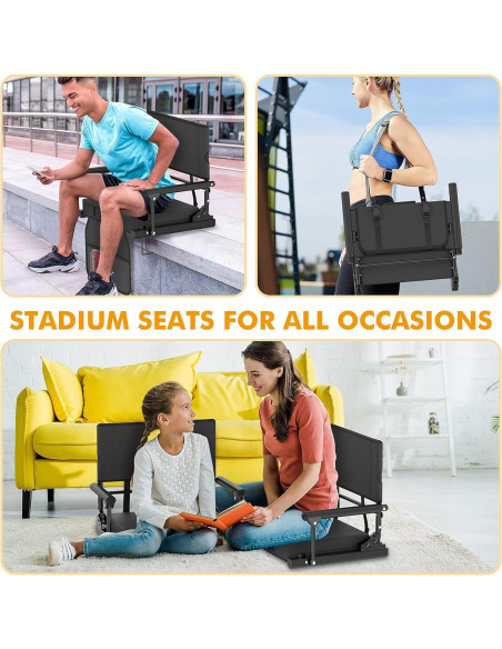 Asientos de Estadio Annzoe BTKTY001 con Soporte Espalda y Cojín