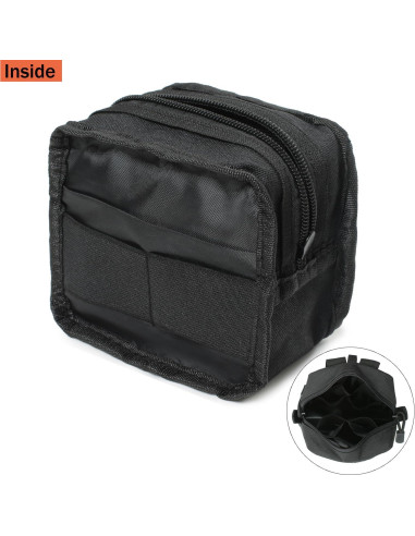 Paquete de 2 Mini Bolsas Tácticas Molle Katadem GP Negro