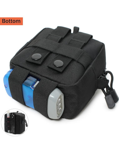 Paquete de 2 Mini Bolsas Tácticas Molle Katadem GP Negro