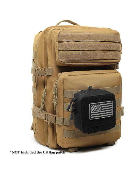 Paquete de 2 Mini Bolsas Tácticas Molle Katadem GP Negro