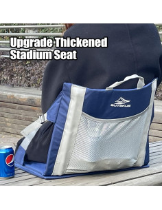 Cojín de Asiento Impermeable Sutekus Grande Azul Portátil 2