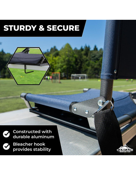 Asiento de Estadio Extra Ancho Cascade Mountain Tech Gris