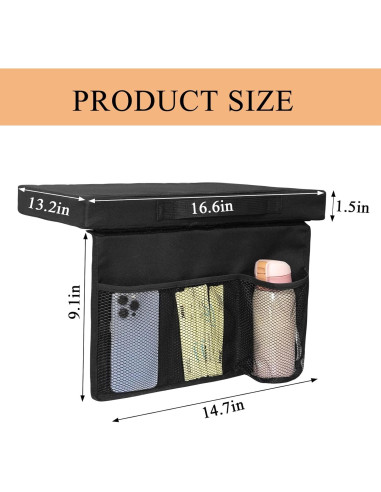 Cojín de Asiento para Estadio CTWWFS Negro 2Pack con Asa