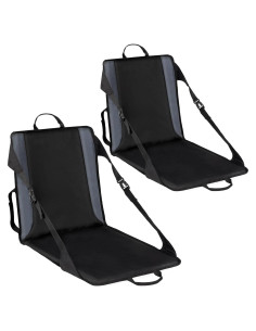 Asiento de Estadio Portátil REDCAMP con Respaldo Alto y Cojín Grueso