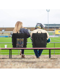 Asiento de Estadio Portátil REDCAMP con Respaldo Alto y Cojín Grueso 2