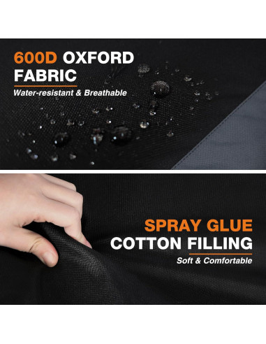 Asiento de Estadio Portátil REDCAMP con Respaldo Alto y Cojín Grueso