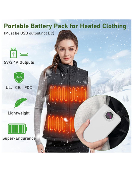 Cargador Portátil GrnOas.E 10000mAh Carga Rápida 22.5W Blanco