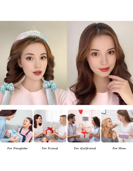 Rizador de Cabello Sin Calor KUTDEP - Diadema Ajustable para Rulos