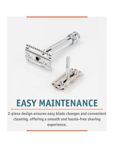 Maquinilla de Afeitar Merkur MK34C Doble Filo Mango Corto