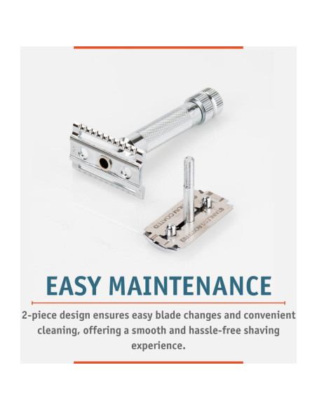 Maquinilla de Afeitar Merkur MK34C Doble Filo Mango Corto