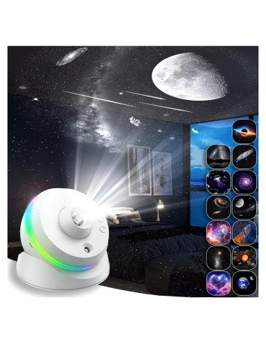 Proyector de Estrellas VanSmaGo Meteorito 13 en 1 Luz Nocturna