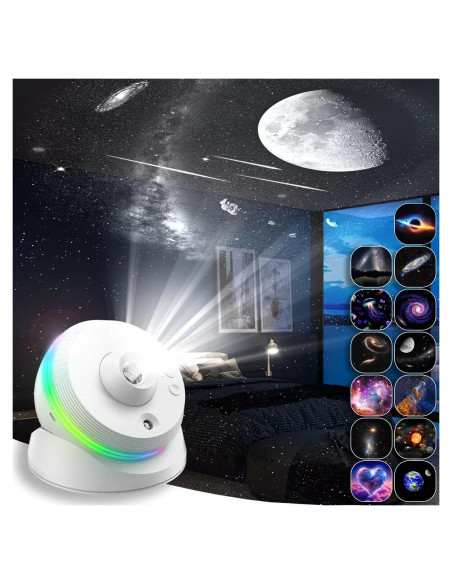 Proyector de Estrellas VanSmaGo Meteorito 13 en 1 Luz Nocturna