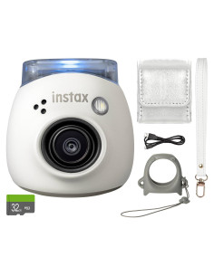 Cámara Digital FUJIFILM INSTAX PAL Blanca + Estuche y 32GB