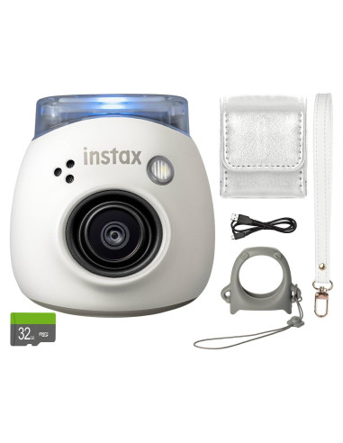 Cámara Digital FUJIFILM INSTAX PAL Blanca + Estuche y 32GB