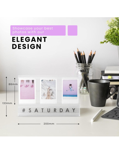 Marco de Acrílico Elil para Fotos Instax Mini y Square