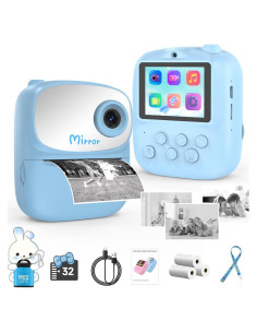 Cámara Instantánea para Niños ICONLINK Azul con 32GB