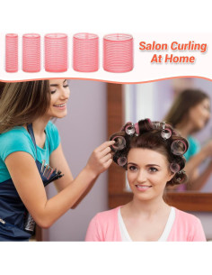 Juego de Rulos para Cabello Audab 56 Piezas con Clips y Bolsa 2