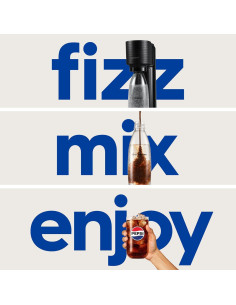 Hacedor de Agua Espumosa SodaStream Gaia, Negro, 60L 2