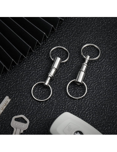 Anillas de Llave Desmontables EBOOT - Acero Inoxidable - Paquete de 2