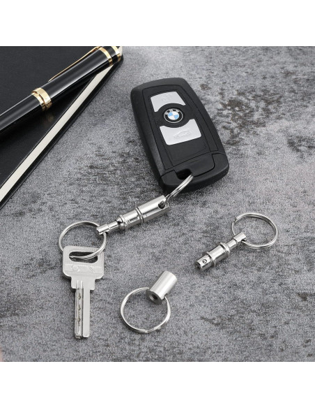 Anillas de Llave Desmontables EBOOT - Acero Inoxidable - Paquete de 2