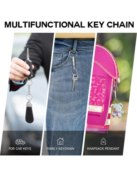 Anillas de Llave Desmontables EBOOT - Acero Inoxidable - Paquete de 2