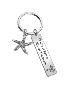 Llavero de Surfista JIUSHUN de Acero Inoxidable 316L