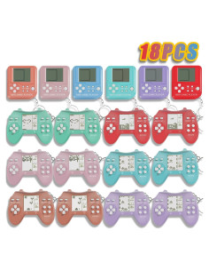 18 Llaveros Mini de Videojuegos DJMUMU para Niños Fiesta
