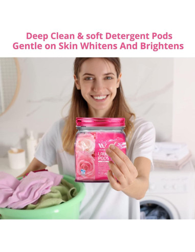 Cápsulas de Lavandería WBM Home 5-en-1 32 Unidades Rosa