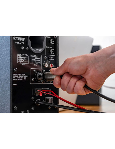 Monitores de Estudio Yamaha HS4 Alimentados en Negro - Par