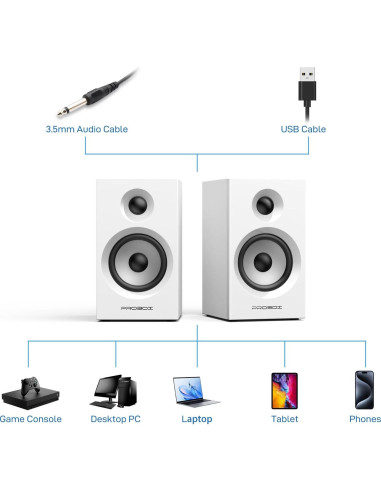 Altavoces de Estantería Probox BT16 60W Bluetooth 5.3 2.0