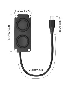 Altavoz Portátil USB-C Yingtuyou SP234E 3W para Laptop 2