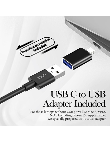 Altavoces USB para PC OGUPGX EL024 con Clip para Monitor