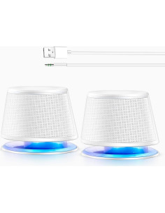 Altavoces Multimedia Sanyun SW102 5W x 2 Estéreo USB 3.5mm 2