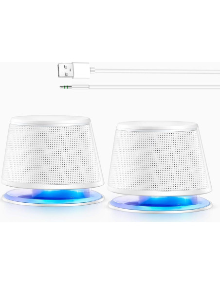 Altavoces Multimedia Sanyun SW102 5W x 2 Estéreo USB 3.5mm