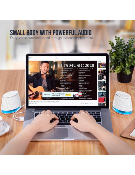 Altavoces Multimedia Sanyun SW102 5W x 2 Estéreo USB 3.5mm