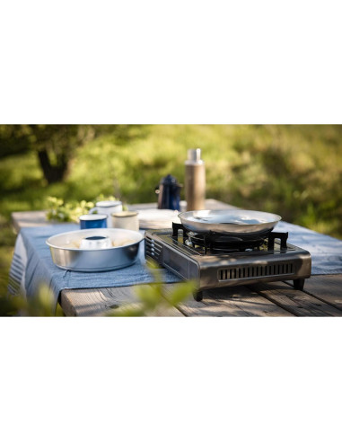 Base Redonda Antiadherente Omnia 249g con Tapa