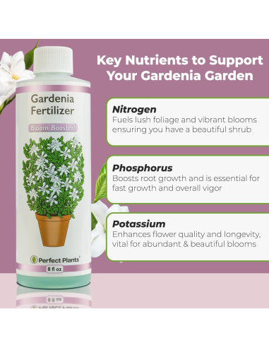 Fertilizante Líquido Gardenia Perfect Plants 226g - Potencia Floración