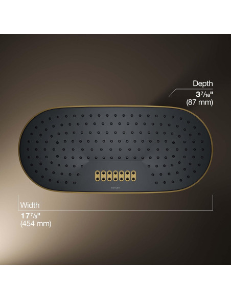 Cabezal de Lluvia KOHLER 26297-2MB Oblongo 45.72 cm Bronce