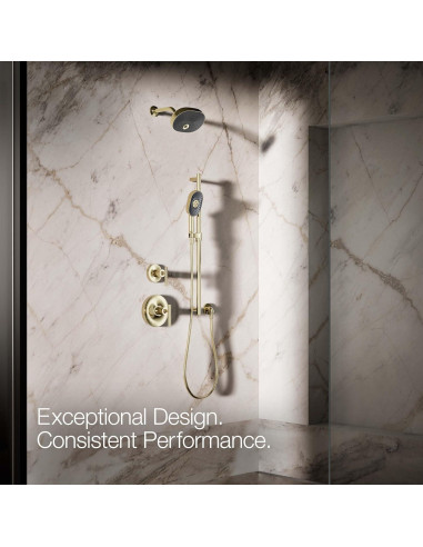 Ducha de Mano KOHLER 26284-AF Multifuncional Oro Francés