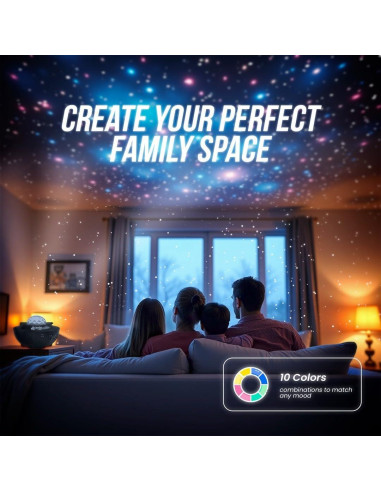 Proyector de Estrellas LED McNick BL-XK01 con Altavoz y USB