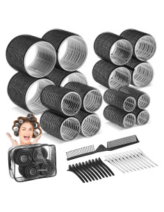 Set de 38 Rulos de Cabello Sin Calor Obeoby - 4 Tamaños