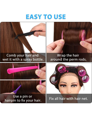 Juego de Rulos para Cabello WILLBOND 141 Piezas Multicolor