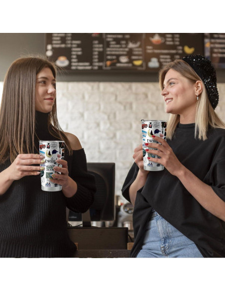 Taza de Acero Inoxidable 20oz LONGXIN Vampiros Twilight