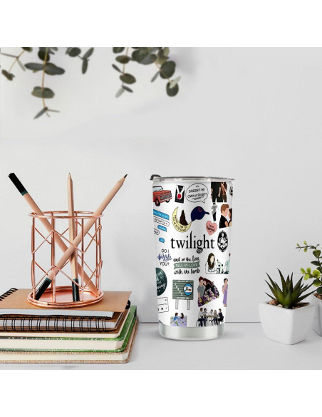Taza de Acero Inoxidable 20oz LONGXIN Vampiros Twilight