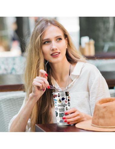 Taza de Acero Inoxidable 20oz LONGXIN Vampiros Twilight