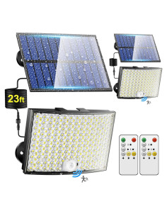 Luces Solares de Inundación Coolnight 268 LED IP65 2PCS