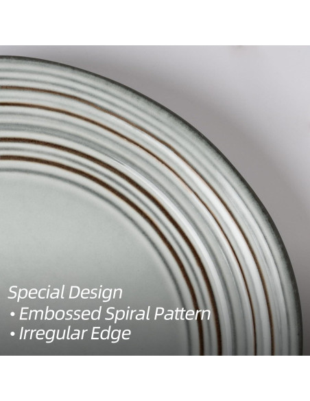 Conjunto de Platos y Cuencos Famiware 12 Piezas Cerámica Azul