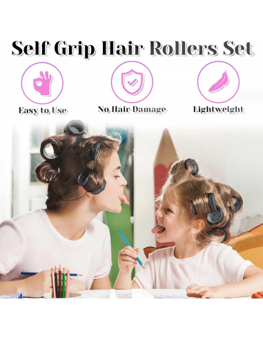 Juego de Rulos Anezus 30 Piezas con Clips y Bolsa - Volumen