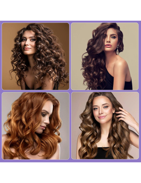 Set de 38 Rulos de Cabello Sin Calor Obeoby - 4 Tamaños